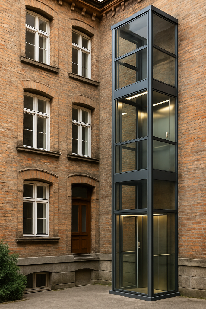 elevador en edificios antiguos