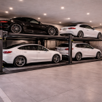 Parking lift residencial para proyectos urbanos modernos instalado en estacionamiento subterráneo con plataformas automáticas