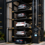 Mejor sistema de estacionamiento vertical en México con autos en plataformas modernas