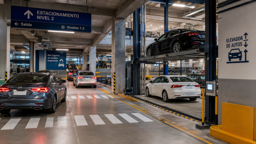 Cómo elegir elevadores comerciales en México para alto tráfico en un estacionamiento vehicular