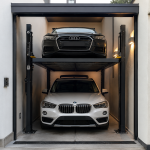 Solución con elevadores para autos en México para espacios reducidos en una cochera compacta
