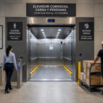 Elevadores comerciales para carga y personas en México con cabina amplia, accesos separados y operación segura.
