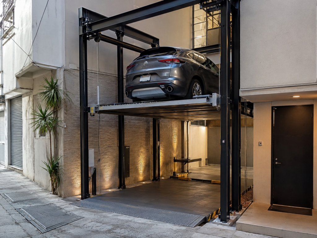 Elevadores en México para inmuebles con estructura limitada instalados con apoyos independientes y obra controlada.
