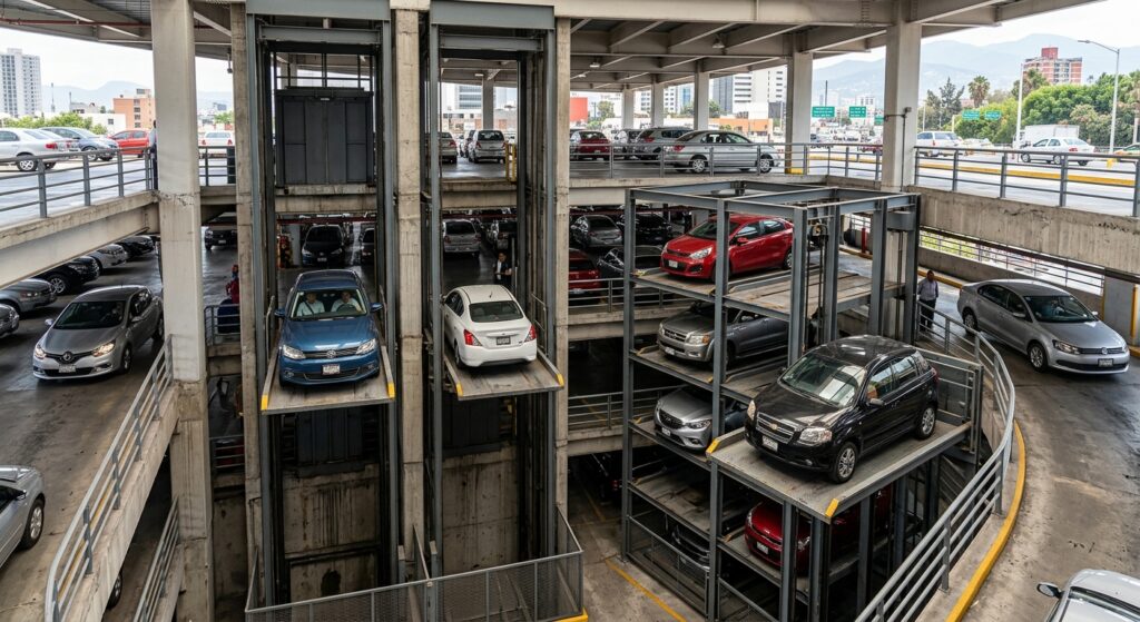 Opciones de elevadores para autos en México para uso diario intensivo en estacionamientos